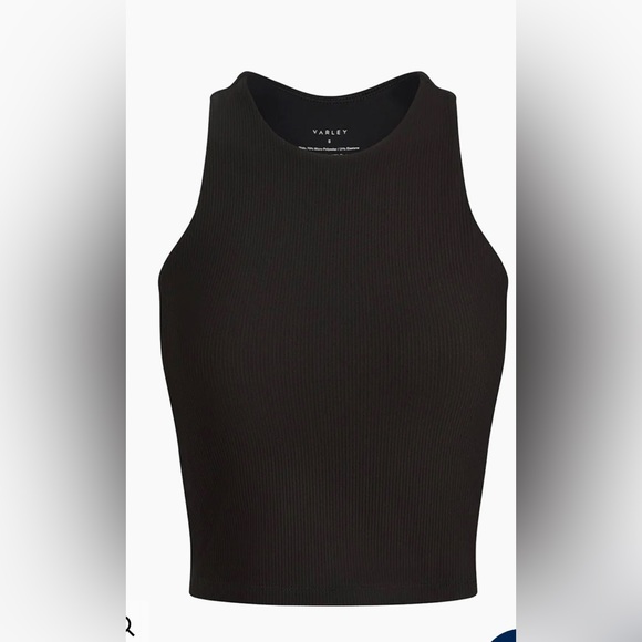 Varley Tops - VARLEY BLACK RIB KEMPTON LET'S MOVE BRA NWT